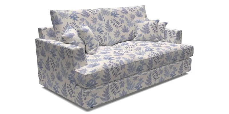 Slingsby 3 Seater Fitted Cover Sofa in Two Tone Plain Biscuit. Loose cover version available
