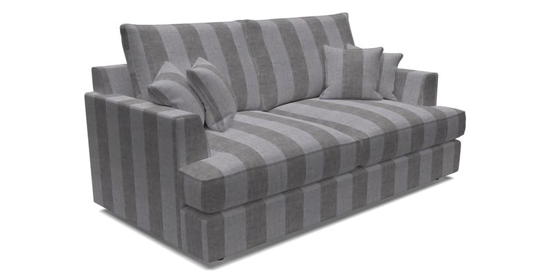 Slingsby 3 Seater Fitted Cover Sofa in Two Tone Plain Biscuit. Loose cover version available