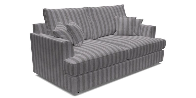 Slingsby 3 Seater Fitted Cover Sofa in Two Tone Plain Biscuit. Loose cover version available