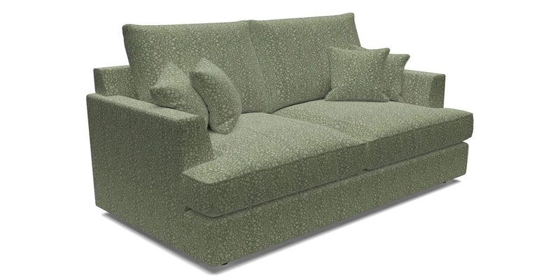 Slingsby 3 Seater Fitted Cover Sofa in Two Tone Plain Biscuit. Loose cover version available