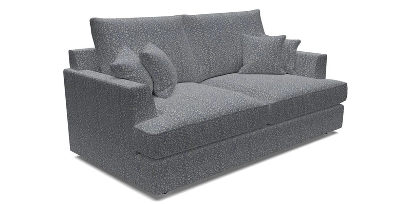 Slingsby 3 Seater Fitted Cover Sofa in Two Tone Plain Biscuit. Loose cover version available