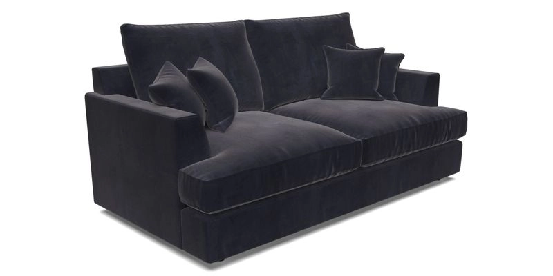 Slingsby 3 Seater Fitted Cover Sofa in Two Tone Plain Biscuit. Loose cover version available
