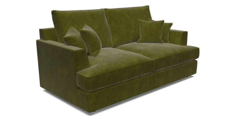 Slingsby 3 Seater Fitted Cover Sofa in Two Tone Plain Biscuit. Loose cover version available