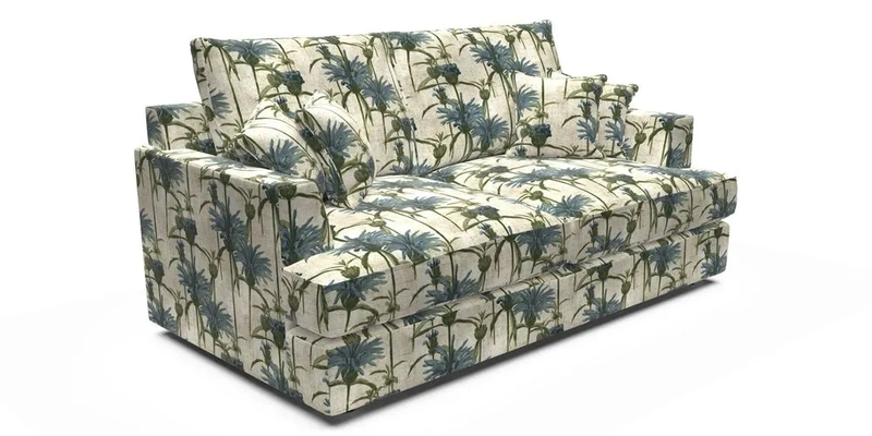 Slingsby 3 Seater Fitted Cover Sofa in Two Tone Plain Biscuit. Loose cover version available