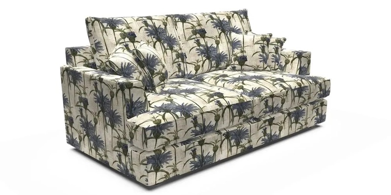 Slingsby 3 Seater Fitted Cover Sofa in Two Tone Plain Biscuit. Loose cover version available