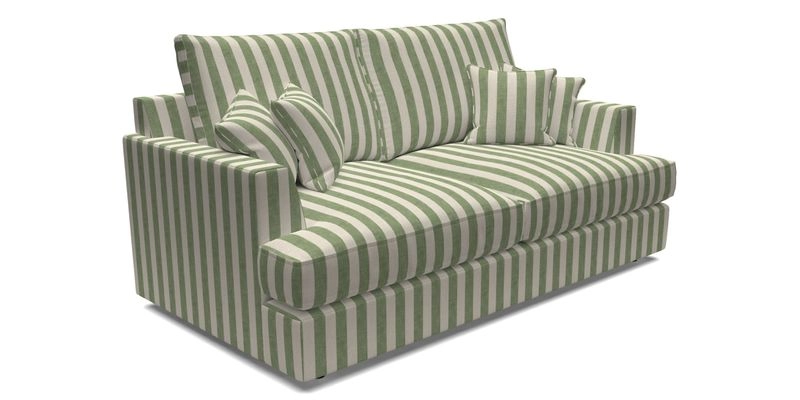 Slingsby 3 Seater Fitted Cover Sofa in Two Tone Plain Biscuit. Loose cover version available