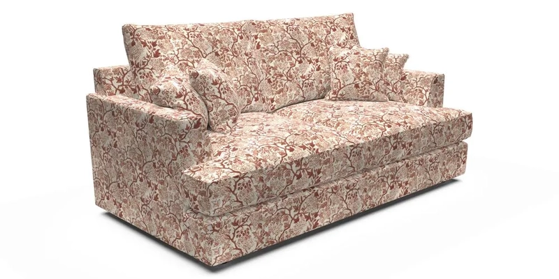 Slingsby 3 Seater Fitted Cover Sofa in Two Tone Plain Biscuit. Loose cover version available