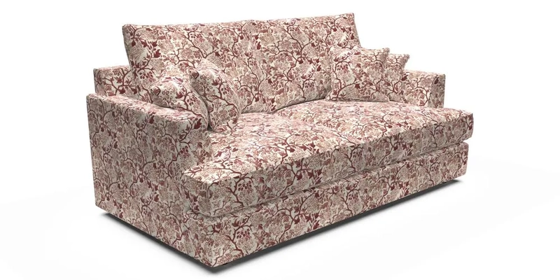 Slingsby 3 Seater Fitted Cover Sofa in Two Tone Plain Biscuit. Loose cover version available