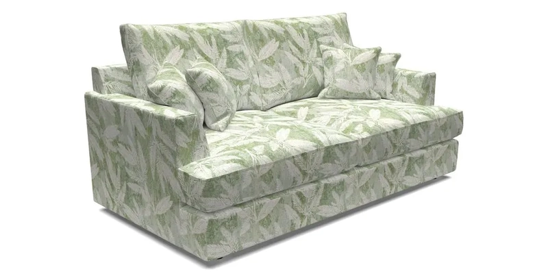 Slingsby 3 Seater Fitted Cover Sofa in Two Tone Plain Biscuit. Loose cover version available