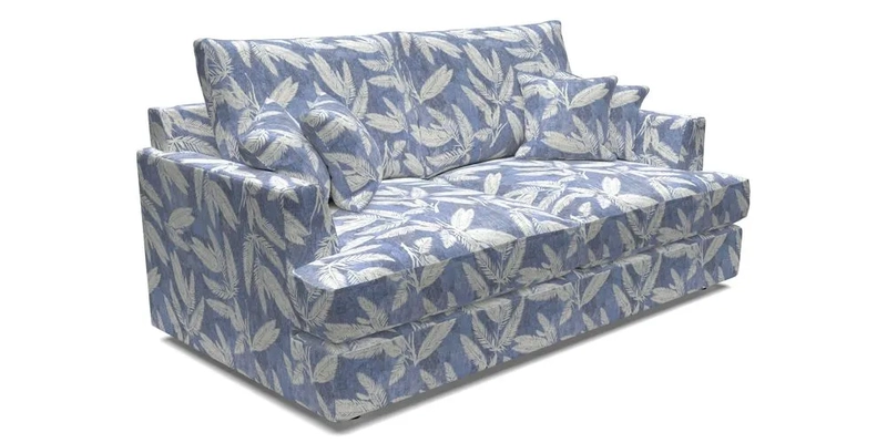 Slingsby 3 Seater Fitted Cover Sofa in Two Tone Plain Biscuit. Loose cover version available