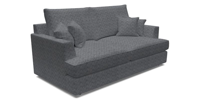 Slingsby 3 Seater Fitted Cover Sofa in Two Tone Plain Biscuit. Loose cover version available
