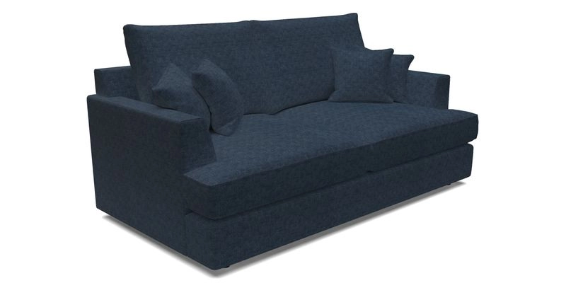 Slingsby 3 Seater Fitted Cover Sofa in Two Tone Plain Biscuit. Loose cover version available