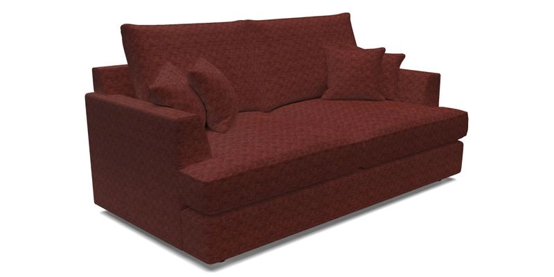 Slingsby 3 Seater Fitted Cover Sofa in Two Tone Plain Biscuit. Loose cover version available