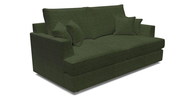 Slingsby 3 Seater Fitted Cover Sofa in Two Tone Plain Biscuit. Loose cover version available