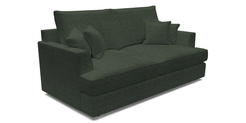Slingsby 3 Seater Fitted Cover Sofa in Two Tone Plain Biscuit. Loose cover version available