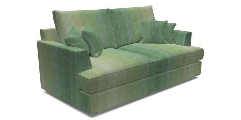 Slingsby 3 Seater Fitted Cover Sofa in Two Tone Plain Biscuit. Loose cover version available