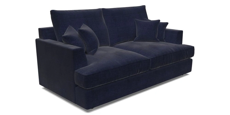 Slingsby 3 Seater Fitted Cover Sofa in Two Tone Plain Biscuit. Loose cover version available
