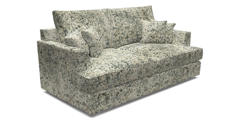 Slingsby 3 Seater Fitted Cover Sofa in Two Tone Plain Biscuit. Loose cover version available