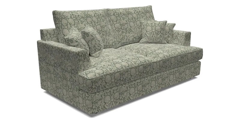 Slingsby 3 Seater Fitted Cover Sofa in Two Tone Plain Biscuit. Loose cover version available