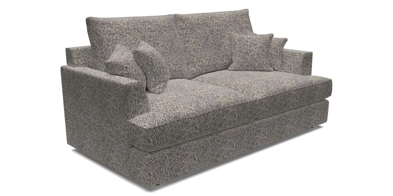 Slingsby 3 Seater Fitted Cover Sofa in Two Tone Plain Biscuit. Loose cover version available