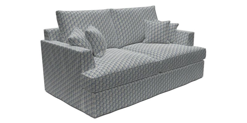 Slingsby 3 Seater Fitted Cover Sofa in Two Tone Plain Biscuit. Loose cover version available