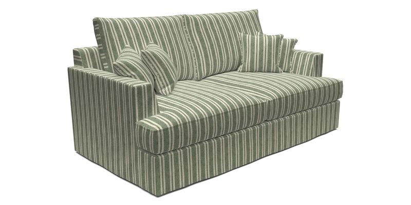 Slingsby 3 Seater Fitted Cover Sofa in Two Tone Plain Biscuit. Loose cover version available