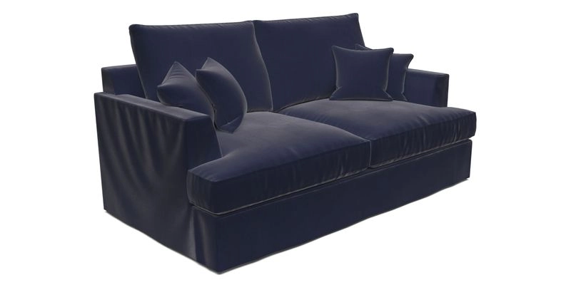 Slingsby 3 Seater Fitted Cover Sofa in Two Tone Plain Biscuit. Loose cover version available