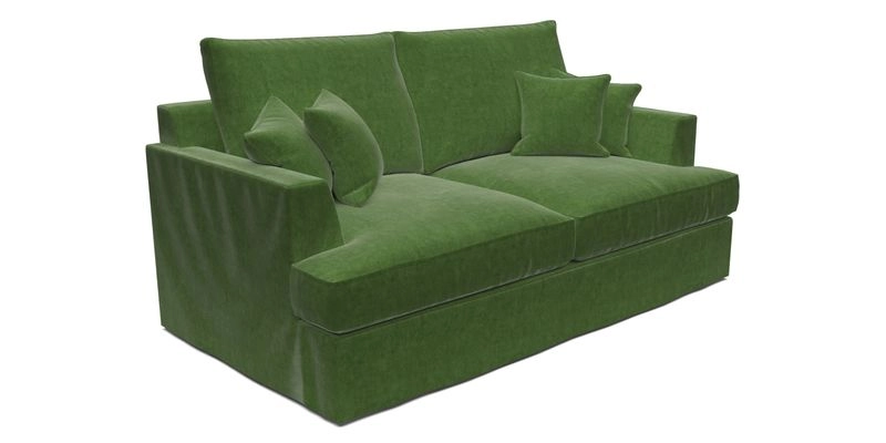 Slingsby 3 Seater Fitted Cover Sofa in Two Tone Plain Biscuit. Loose cover version available