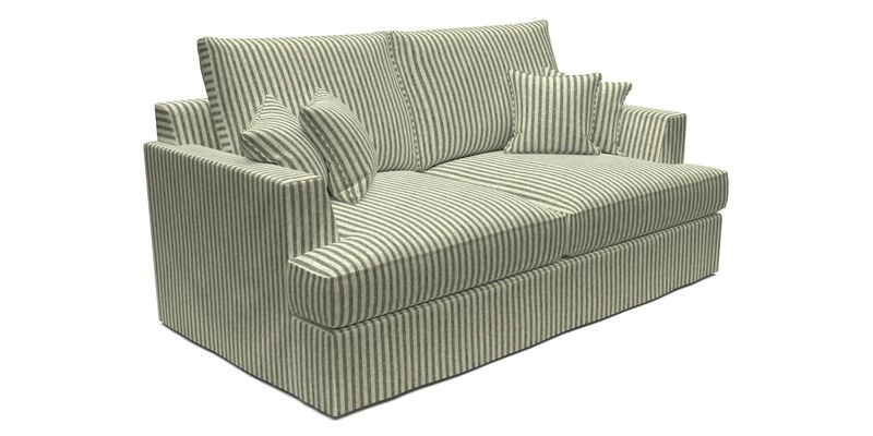 Slingsby 3 Seater Fitted Cover Sofa in Two Tone Plain Biscuit. Loose cover version available