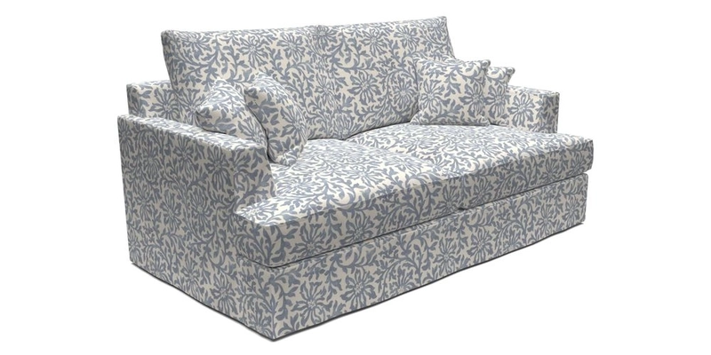 Slingsby 3 Seater Fitted Cover Sofa in Two Tone Plain Biscuit. Loose cover version available