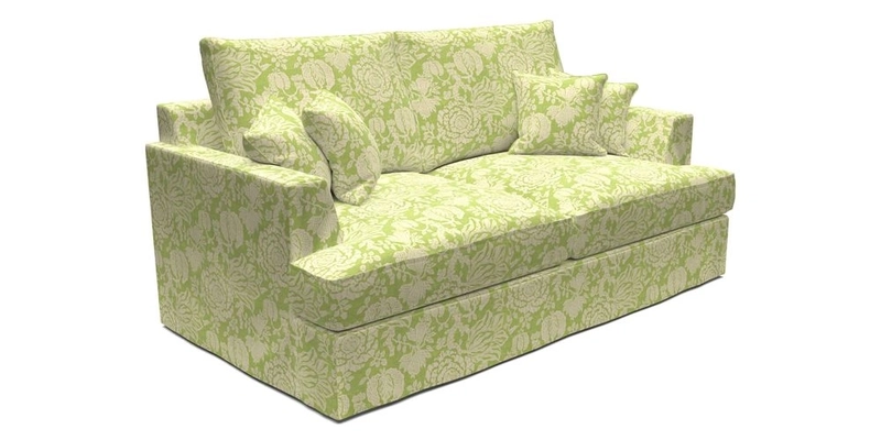 Slingsby 3 Seater Fitted Cover Sofa in Two Tone Plain Biscuit. Loose cover version available
