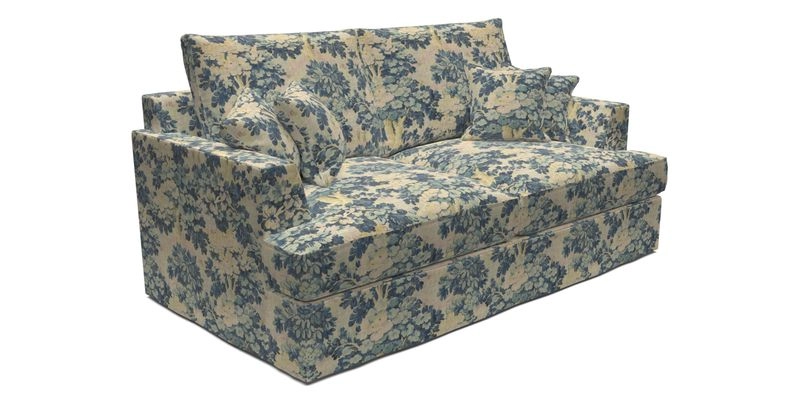 Slingsby 3 Seater Fitted Cover Sofa in Two Tone Plain Biscuit. Loose cover version available