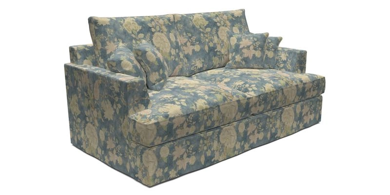 Slingsby 3 Seater Fitted Cover Sofa in Two Tone Plain Biscuit. Loose cover version available
