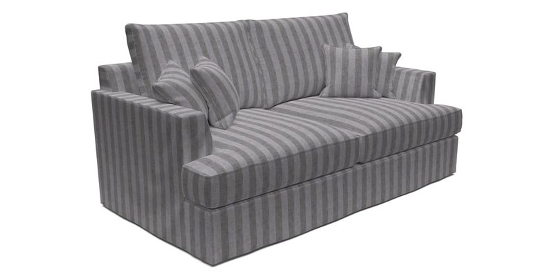 Slingsby 3 Seater Fitted Cover Sofa in Two Tone Plain Biscuit. Loose cover version available