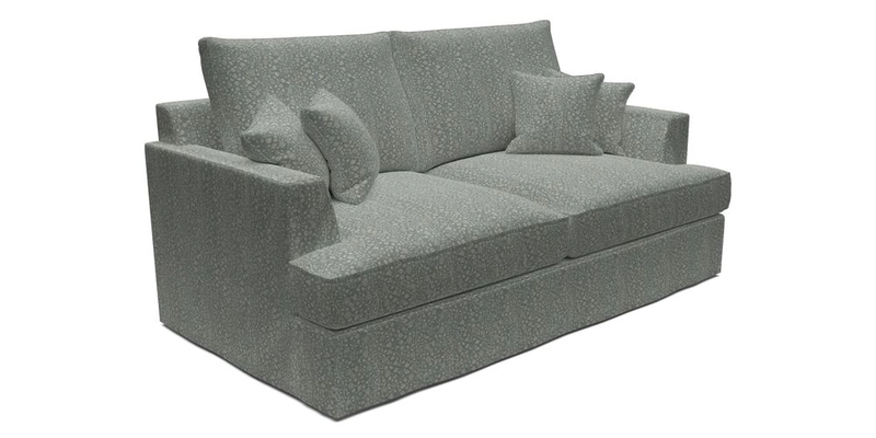 Slingsby 3 Seater Fitted Cover Sofa in Two Tone Plain Biscuit. Loose cover version available