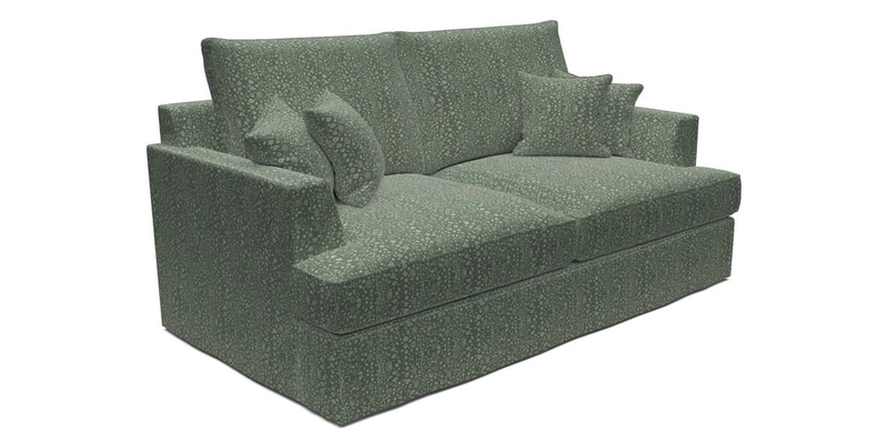 Slingsby 3 Seater Fitted Cover Sofa in Two Tone Plain Biscuit. Loose cover version available