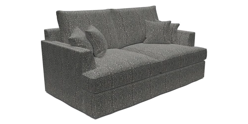 Slingsby 3 Seater Fitted Cover Sofa in Two Tone Plain Biscuit. Loose cover version available