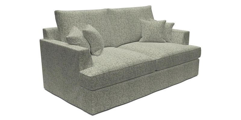 Slingsby 3 Seater Fitted Cover Sofa in Two Tone Plain Biscuit. Loose cover version available