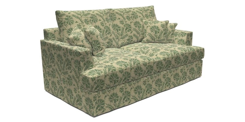 Slingsby 3 Seater Fitted Cover Sofa in Two Tone Plain Biscuit. Loose cover version available