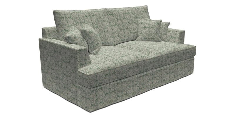 Slingsby 3 Seater Fitted Cover Sofa in Two Tone Plain Biscuit. Loose cover version available