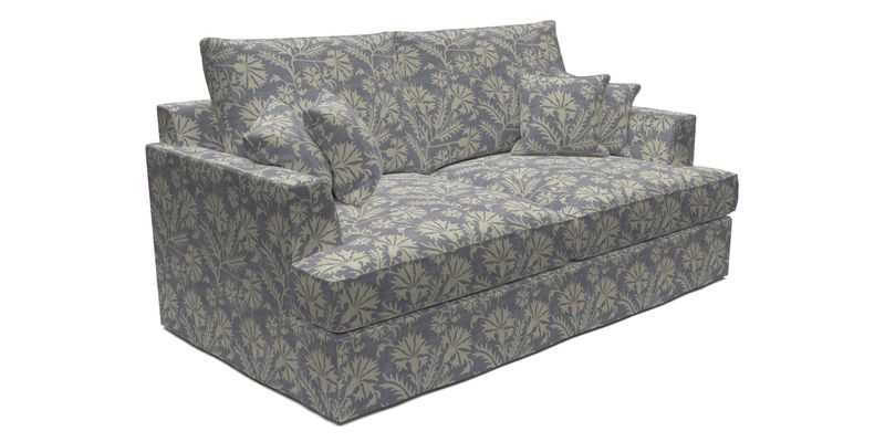 Slingsby 3 Seater Fitted Cover Sofa in Two Tone Plain Biscuit. Loose cover version available