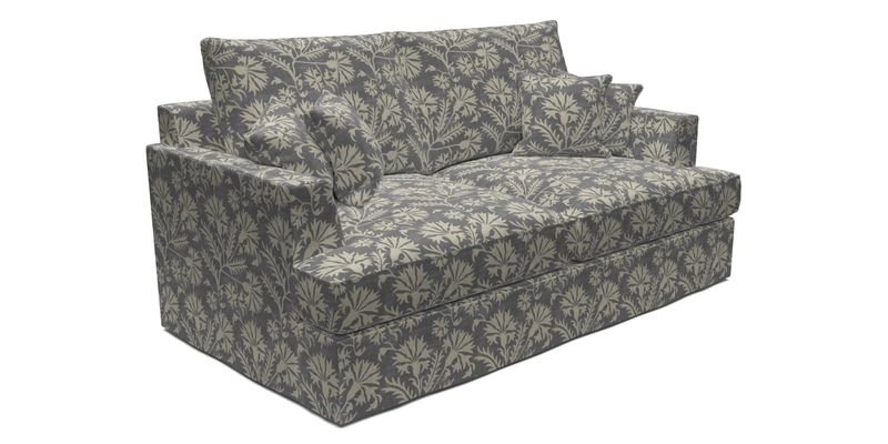 Slingsby 3 Seater Fitted Cover Sofa in Two Tone Plain Biscuit. Loose cover version available