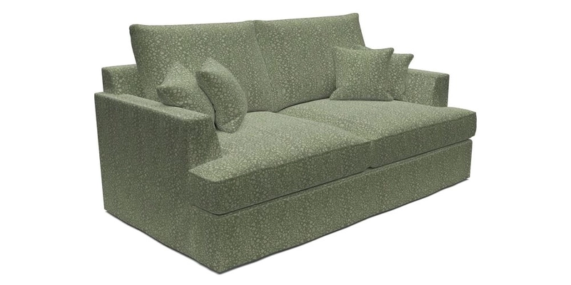 Slingsby 3 Seater Fitted Cover Sofa in Two Tone Plain Biscuit. Loose cover version available