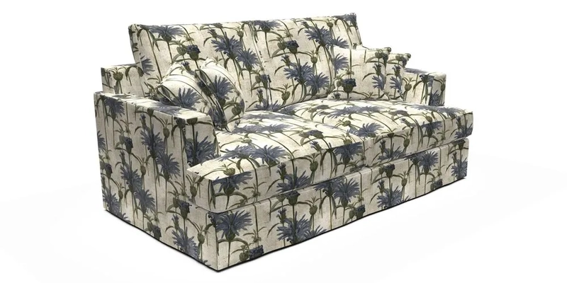 Slingsby 3 Seater Fitted Cover Sofa in Two Tone Plain Biscuit. Loose cover version available