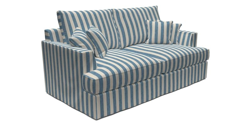 Slingsby 3 Seater Fitted Cover Sofa in Two Tone Plain Biscuit. Loose cover version available