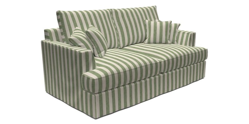 Slingsby 3 Seater Fitted Cover Sofa in Two Tone Plain Biscuit. Loose cover version available