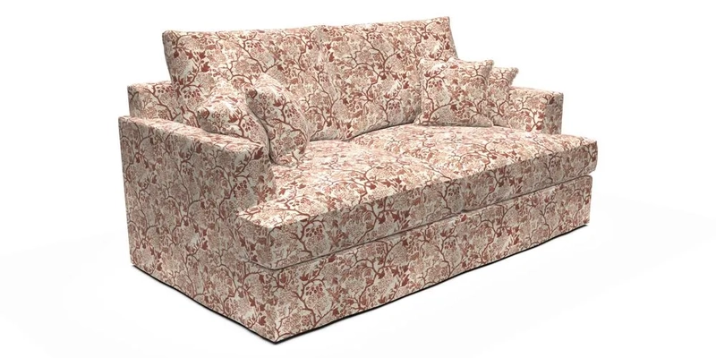 Slingsby 3 Seater Fitted Cover Sofa in Two Tone Plain Biscuit. Loose cover version available