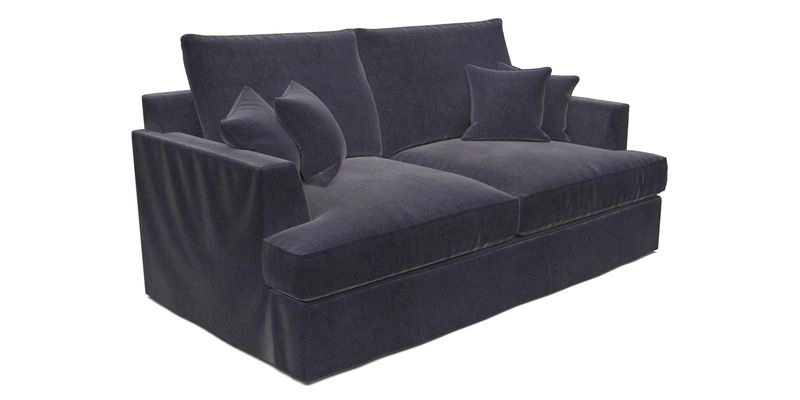 Slingsby 3 Seater Fitted Cover Sofa in Two Tone Plain Biscuit. Loose cover version available