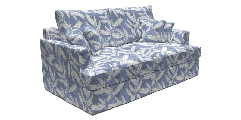 Slingsby 3 Seater Fitted Cover Sofa in Two Tone Plain Biscuit. Loose cover version available