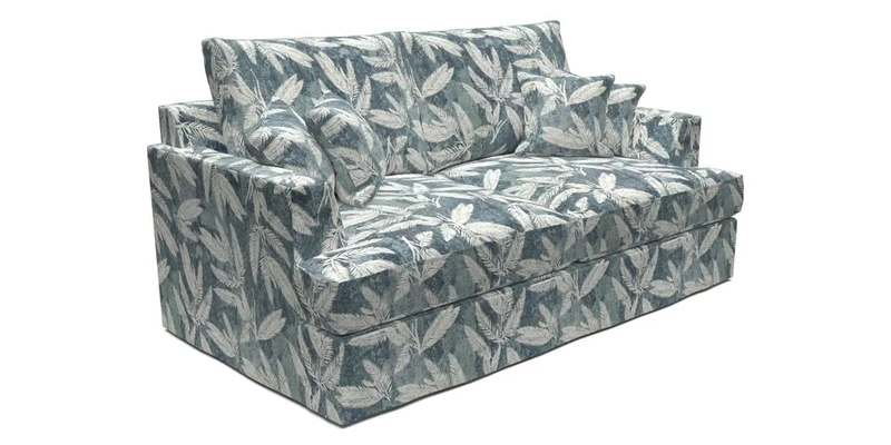 Slingsby 3 Seater Fitted Cover Sofa in Two Tone Plain Biscuit. Loose cover version available